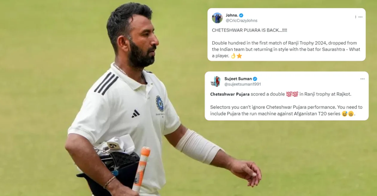 ‘You can’t ignore him’: Fans react as Cheteshwar Pujara slams 17th double hundred in first-class cricket – Ranji Trophy 2024