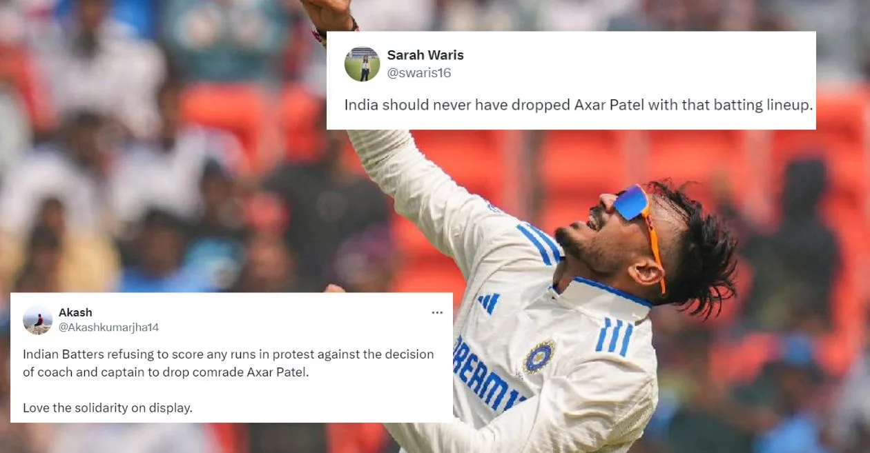 IND vs ENG: Fans left in disbelief as Team India excludes Axar Patel from the 3rd Test against England