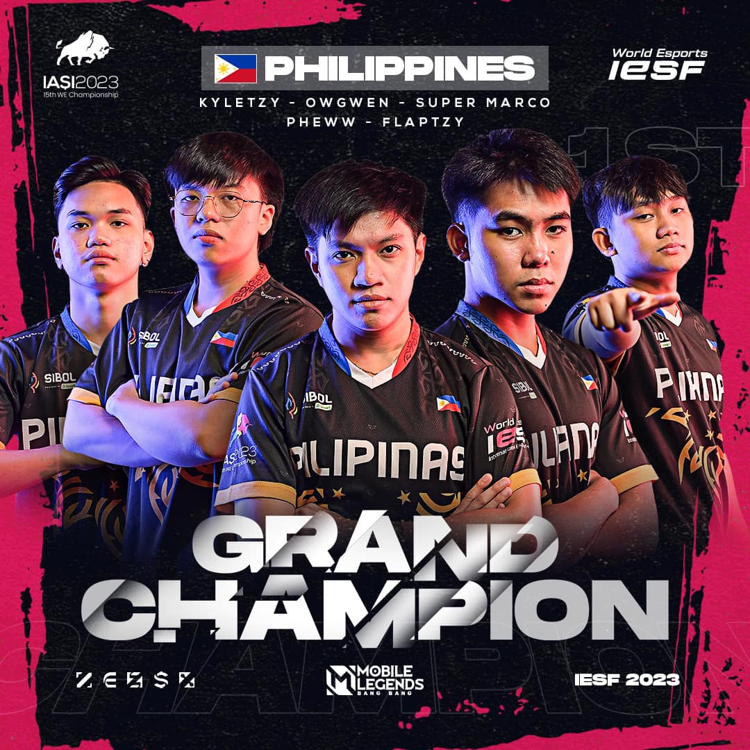 The Philippines Reigns Supreme at the IESF World Esports Championship 2023 Mobile Legends: Bang Bang