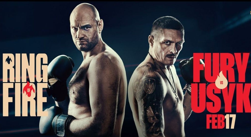 Tyson Fury vs. Oleksandr Usyk Ring heavyweight clash undercard and TV info