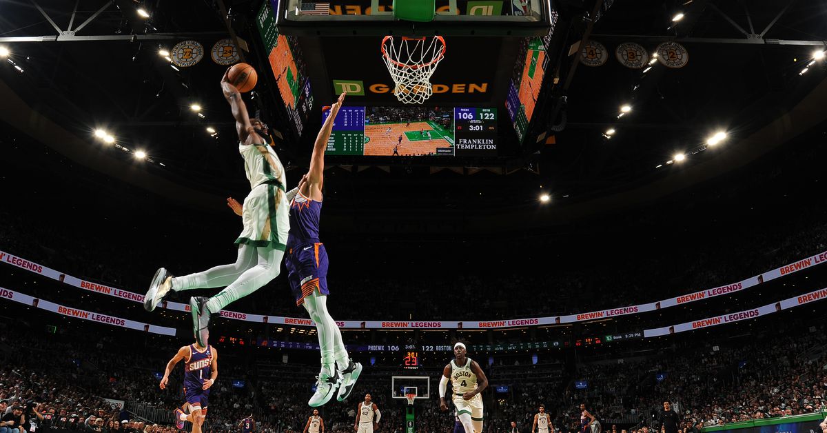 Jaylen Brown with 37 as Celtics block out the Suns 127-112